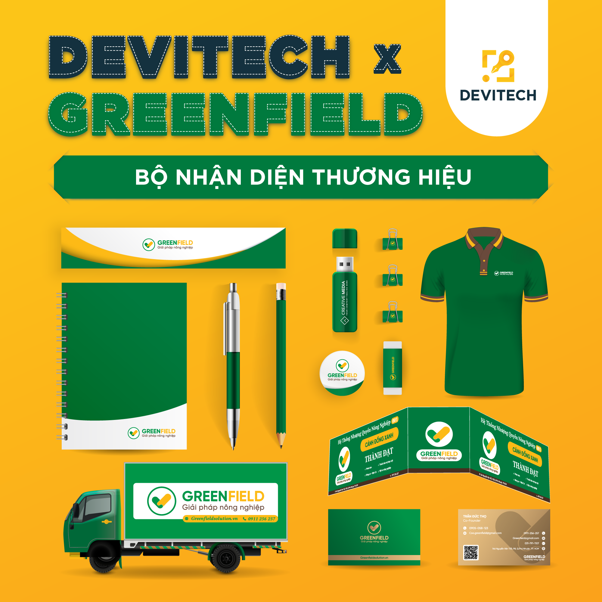 Bộ nhận diện thương hiệu Greenfield